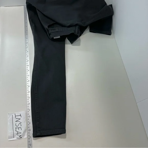 EXPRESS Perfect Curves Black High Rise Denim Legging JEANS Sz 8R Stretch… - Picture 11 of 12